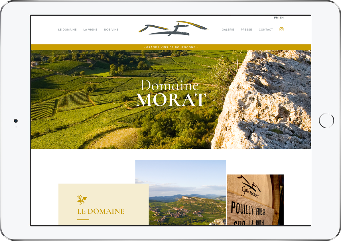 Site web Domaine Morat