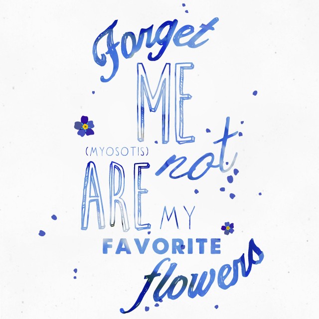 Forget me not