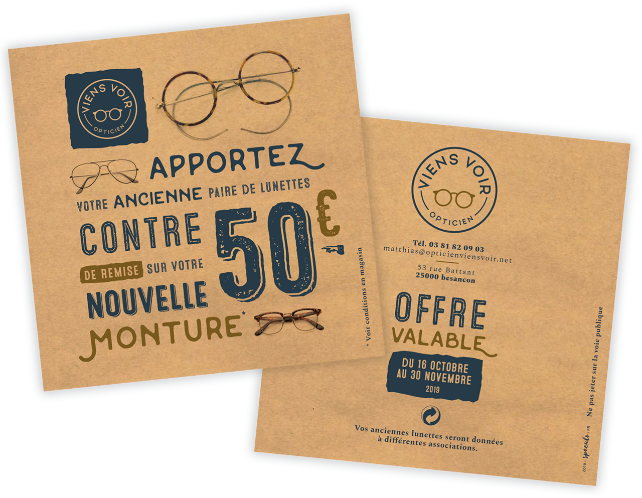 Campagne promo opticien Viens Voir